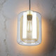 Glass Pendant Light Industrial Style With Brass Mesh Glass Pendant Light Industrial Style With Brass Mesh